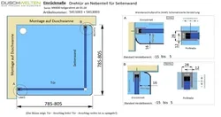 Einrückmaße - Artikel 5411003 und 5413003 Einrückmaße - Artikel 5411003 und 5413003