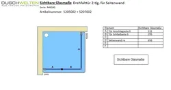 Sichtbare Glasmaße - Artikel 5205002_5207002