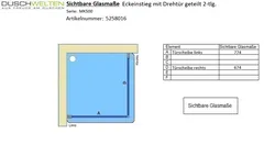 Sichtbare Glasmaße - Artikel 5258016