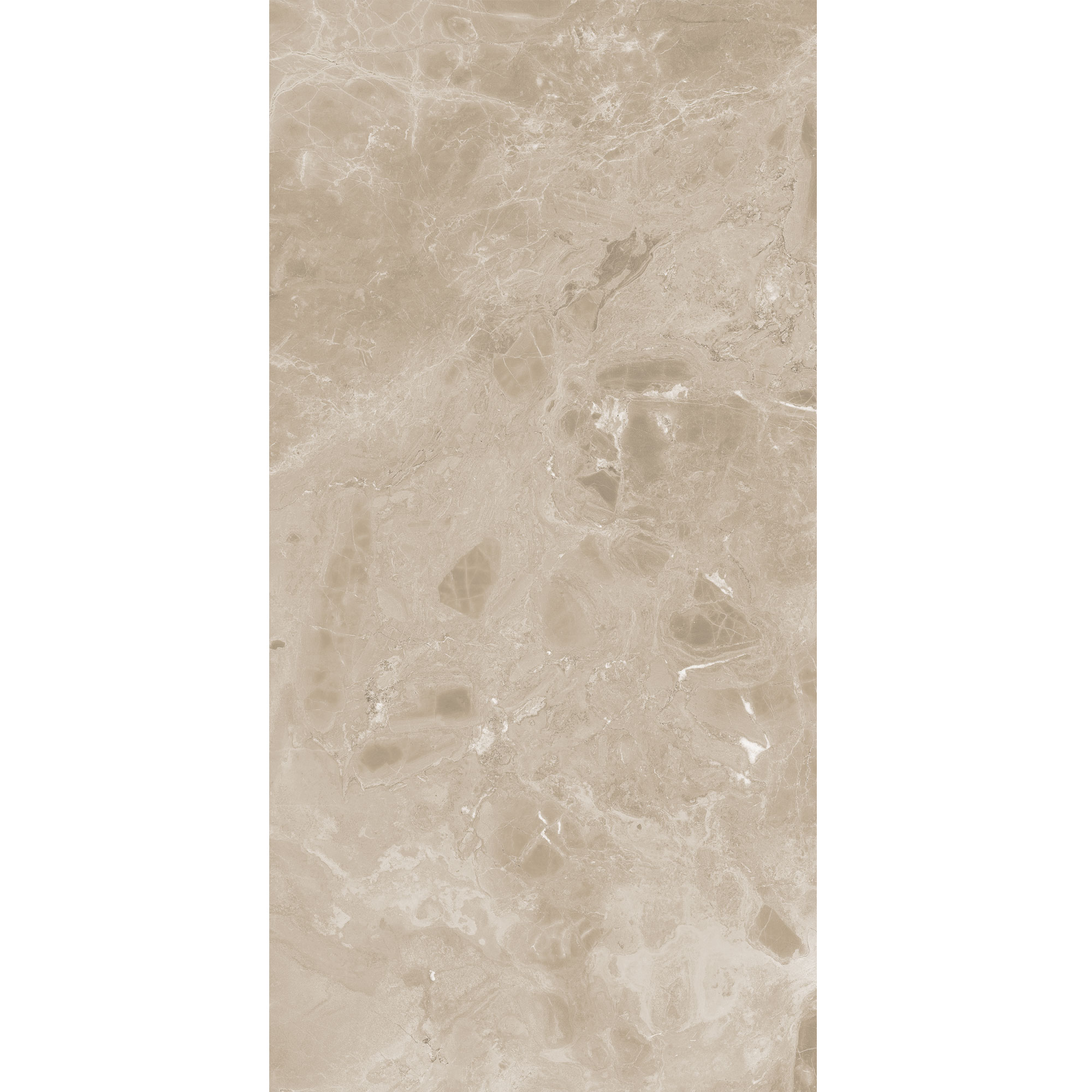 Duschrückwand Hochglanz Marmor Sicilia Beige