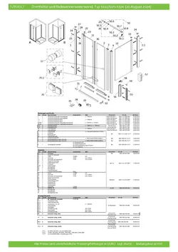 Drehfalttür 2-tlg. für Seitenwand 22.10.2025