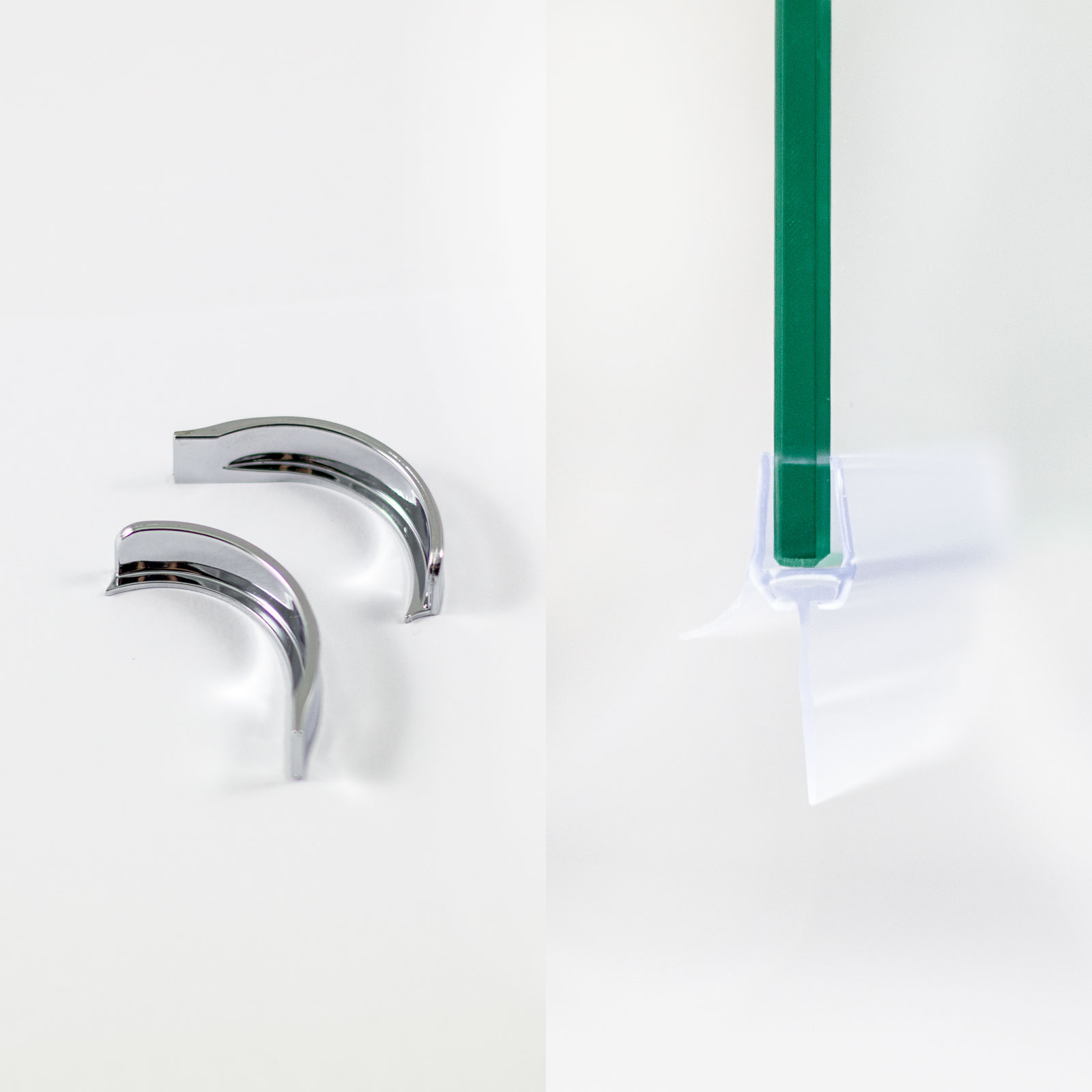 Dichtungsset, gerade, waagerecht, 1000 mm, für Bodeneinbau, 2