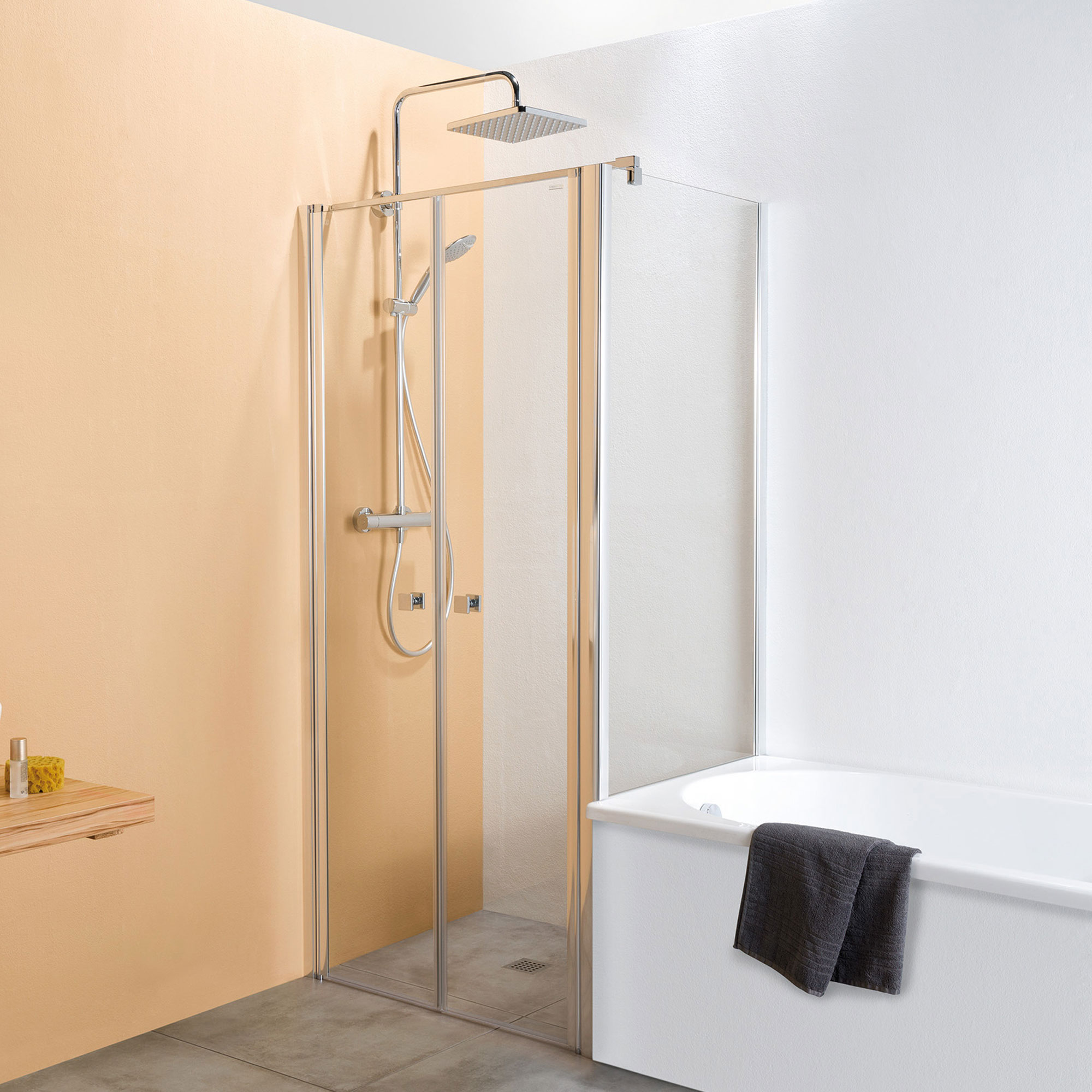MK450 Badewannenseitenwand für Pendeltür