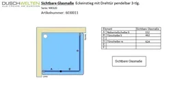 Sichtbare Glasmaße - Artikel 6030011