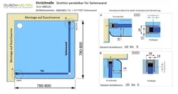 Einrückmaße und WAP-Profilmaße - Artikel 6065003 + 6117003