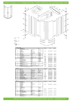 5421 Runddusche mit Drehtür 4-tlg. 01.07.2025