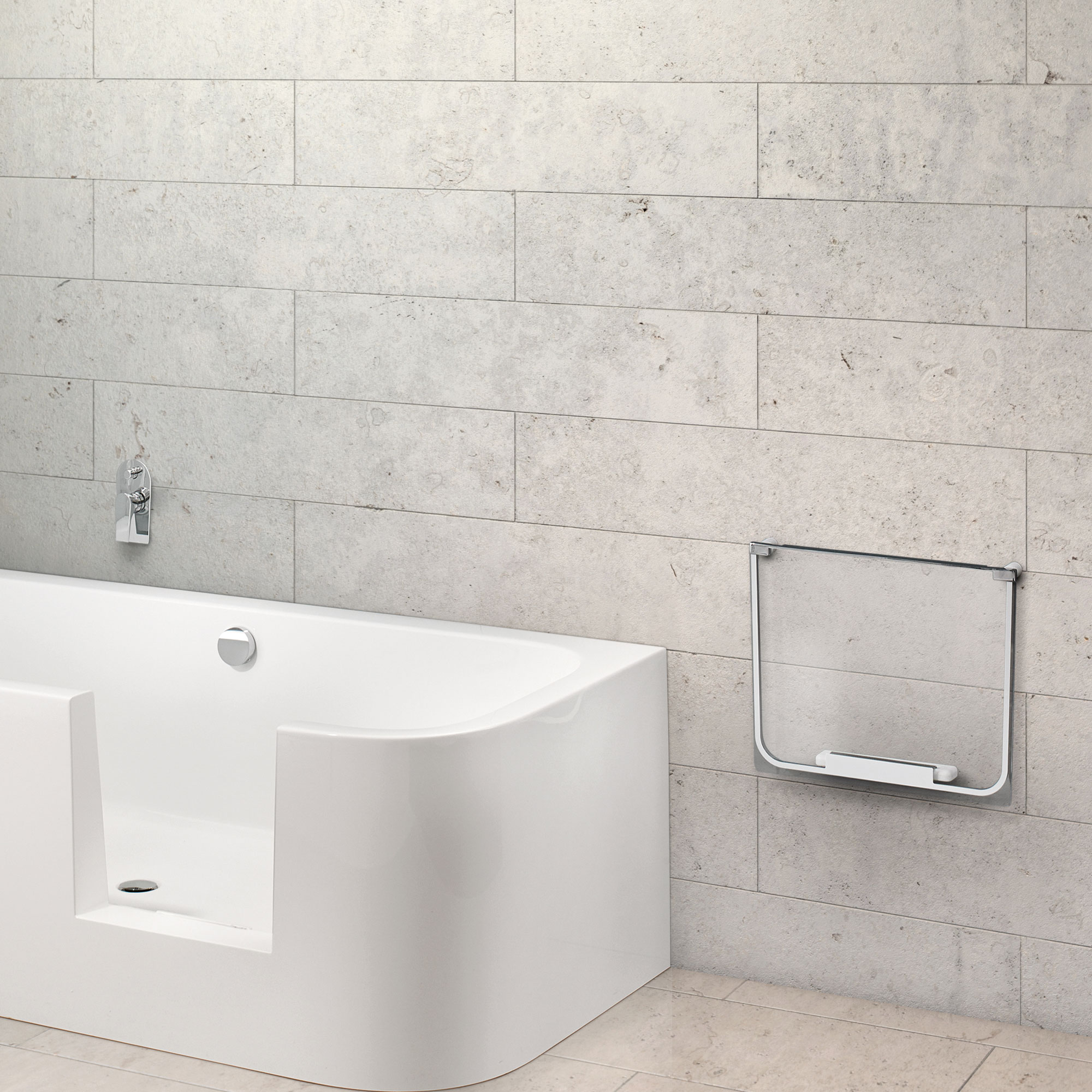 Wandhalterung für Badewanne Frisco, Millieu