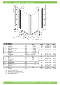 Eckeinstieg mit Drehtür pendelbar 2-tlg. 09.12.2025